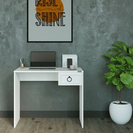 Hanah Home Mesa de estudio Cms-1301-Bb-1 Blanco